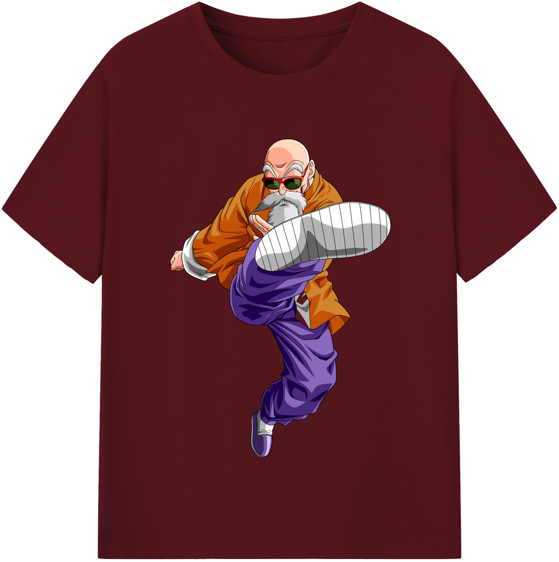 （画像用） ドラゴンボール 亀仙人（かめせんにん） DRAGON BALL Master Roshi Kame Sennin 綿100％半袖Tシャツ（フロントプリント）